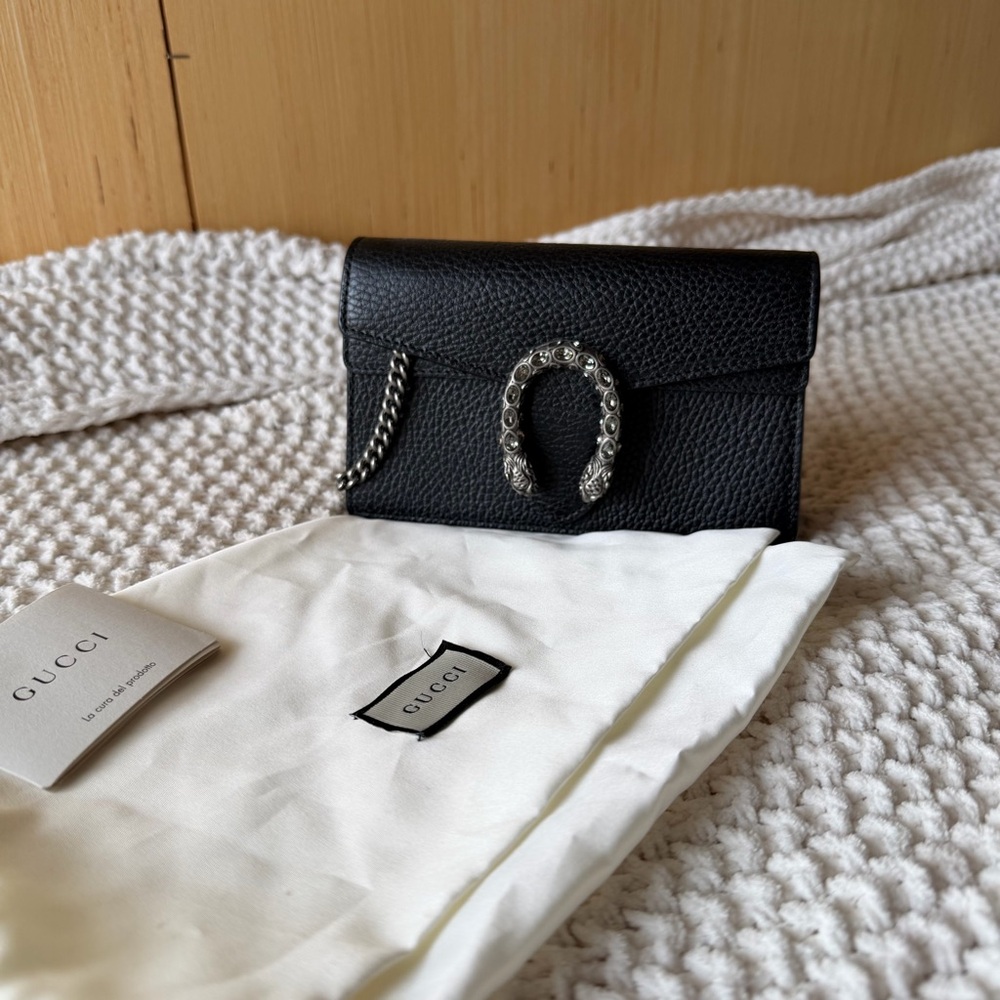 Gucci Dionysus Super Mini bag – Black Leather